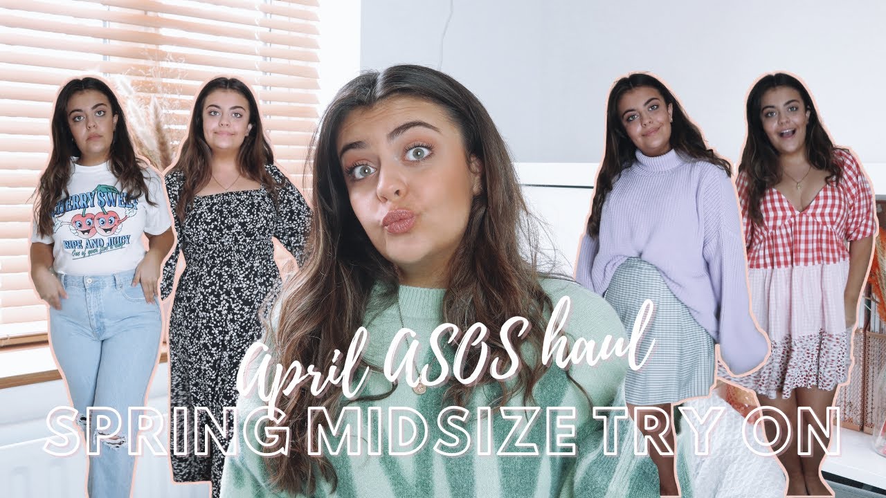 APRIL ASOS SPRING HAUL 🐣 midsize try on ASOS haul | styledby.chloe