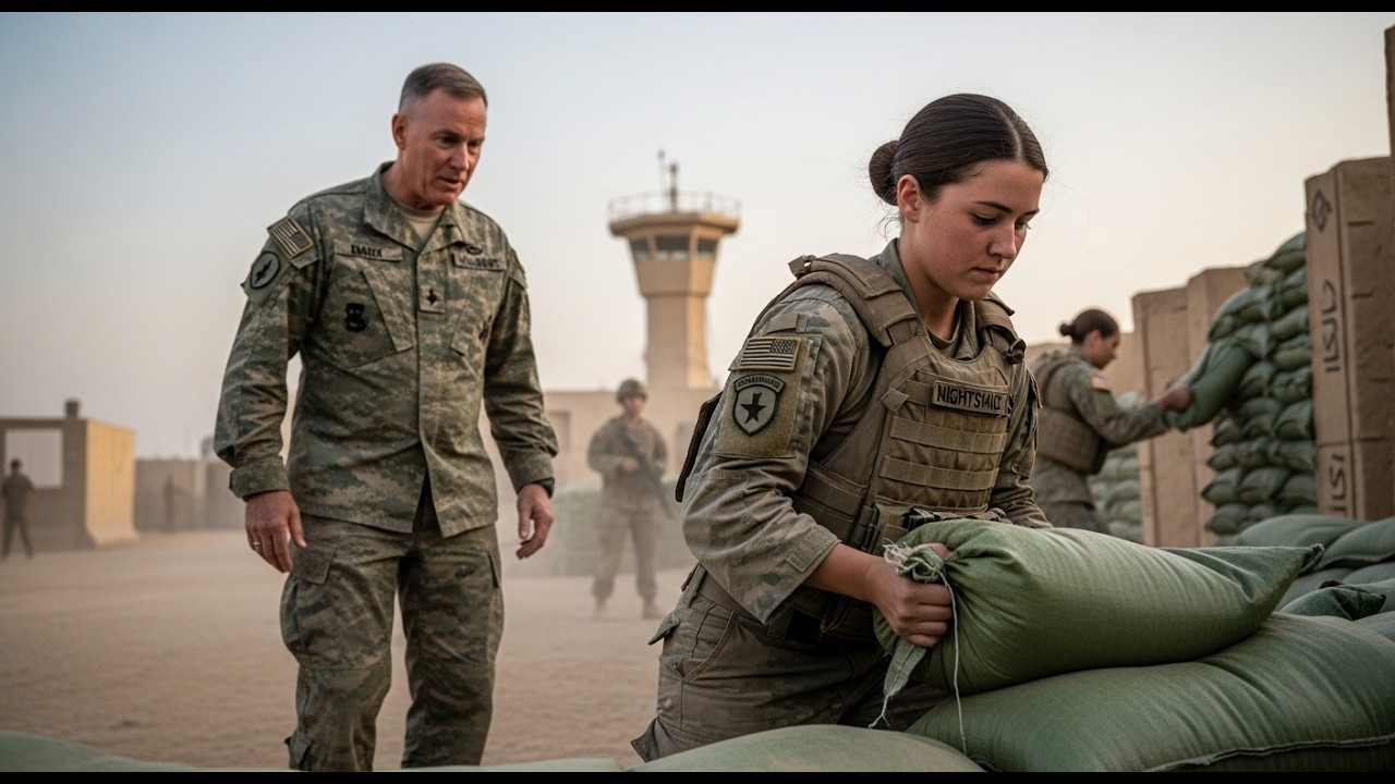 She Was Just Replacing Sandbags — Until the General Noticed the Nightshade Unit Badge on Her Vest