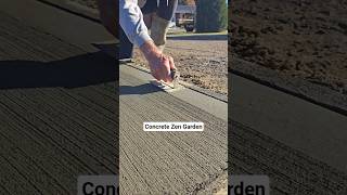 Concrete Zen Garden @SendBlends #send #bluecollar #concretelife #construction #asmr