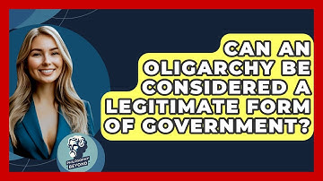 Can An Oligarchy Be Considered A Legitimate Form Of Government? - Philosophy Beyond