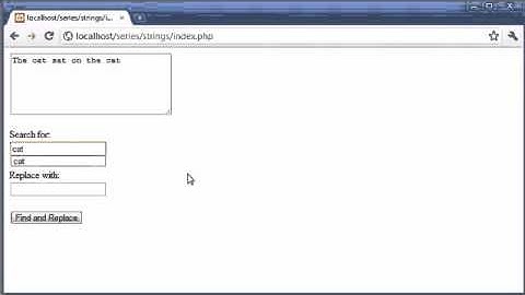 Beginner PHP Tutorial   56   Creating a Find and Replace Application Part 3   YouTube