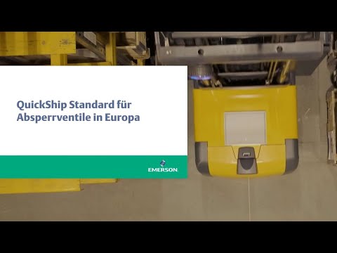 QuickShip Standard für Absperrventile in Europa