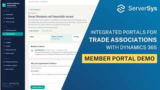 Integrated Portals for Trade Associations and Business Membership Bodies with Dynamics 365