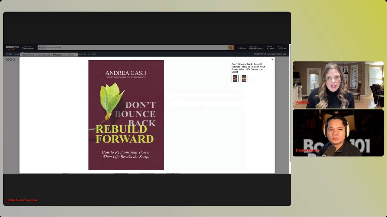 Book 101 Review, in its sixth season, features Andrea Gash as my guest.