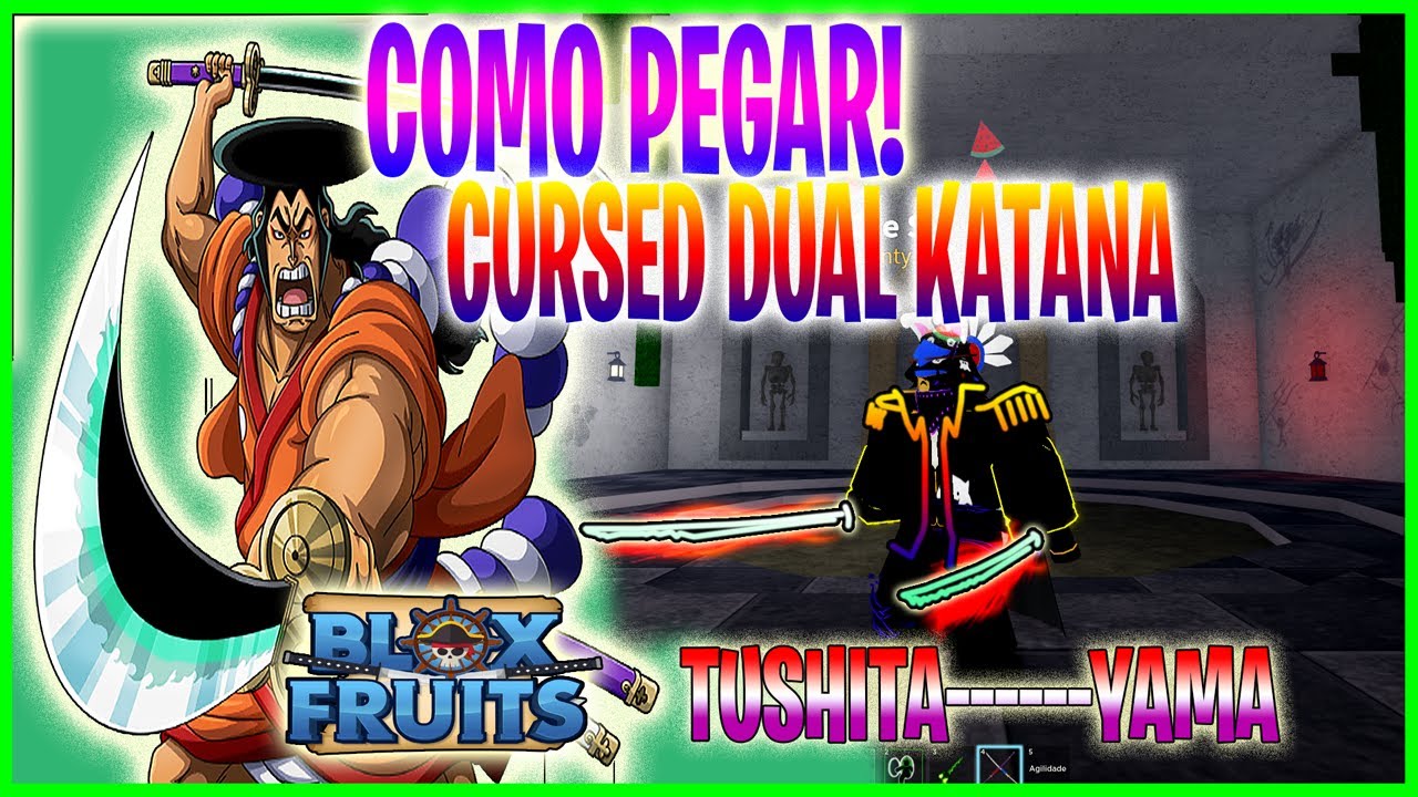 Conta de Blox Fruits com Raça V4 Control e Shadow e Cursed Dual Catana e  Mini Yoru, Jogo de Computador Usado 89534232