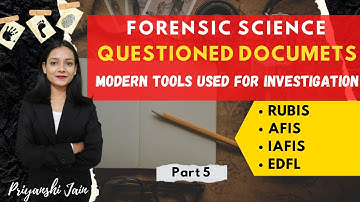 Modern tools used in Questioned document examination | Part 4 | Priyanshi Jain | Forensic Science