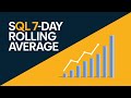 Master SQL 7-Day Rolling Average in Minutes! | SQL Window Functions Explained #sql #dataanalytics