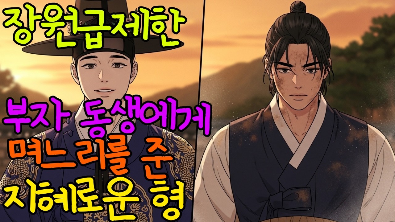 장원급제한 부자 동생에게 며느리를 준 지혜로운 형 야담#옛날이야기#민담#오디오북#잠잘때듣는이야기#감동이야기#감동스토리#잠안올때듣는이야기#조선야담#수면동화#전래동화#권선징악#가족애