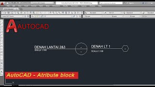 Cara membuat objek block yang bisa di edit | Atribute Block | AutoCAD for beginers