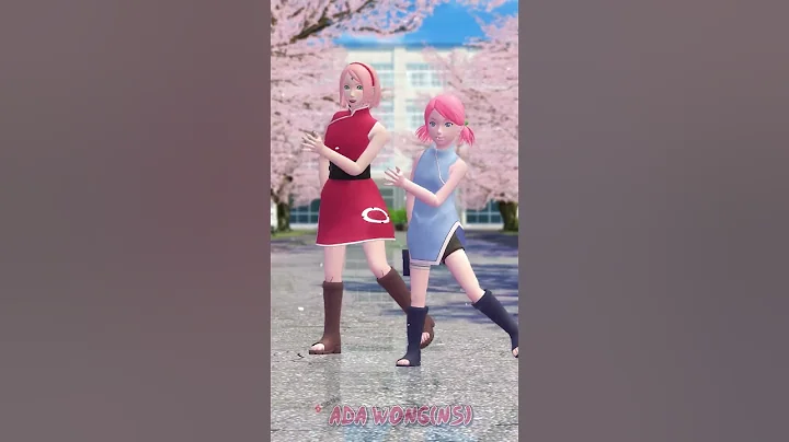 MMDナルト! - Naruto | Sakura & Hanami - ROSÉ & Bruno Mars - APT. Dance #mmd #naruto #narusaku