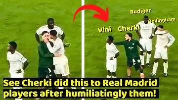 See Cherki did this to Vinicius Junior After Real Madrid Vs Manchester City 1-2