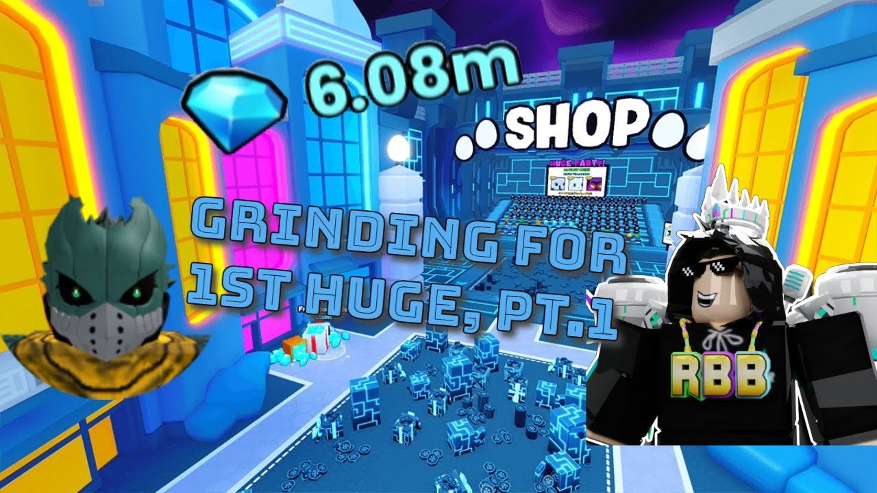 Grinding for 1st Huge Pt.1 With Caleb in Pet Sim 99! - YouTube