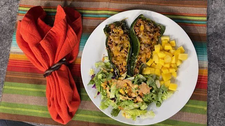 Air Fryer Tex-Mex Beef Stuffed Poblanos by Shalane...