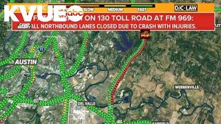 Deadly crash shuts down SH 130 northbound near FM 969