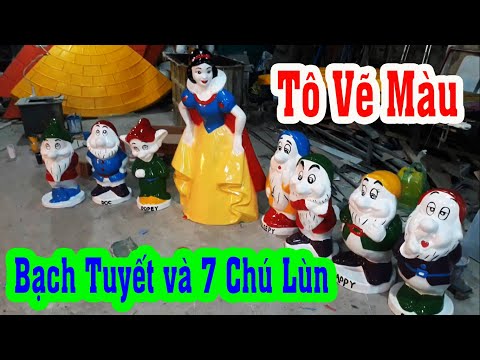 Video Tô Vẽ Màu Nàng Bạch Tuyết và Bảy Chú Lùn Trong Truyện... - youtube