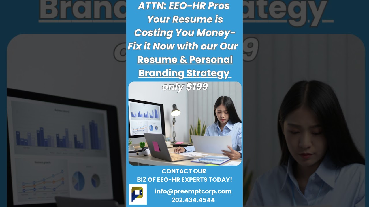 PREEMPT EEO HR RESUME FIX IT PROMO