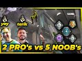 yay &amp; tarik vs 5 NOOB's | 2 PROS VS 5 NOOBS