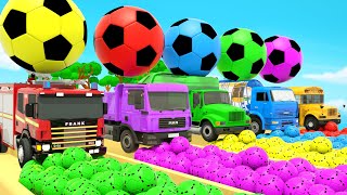 Humpty Dumpty Song + Wheels On the Bus - Soccer Balls coloring page-Baby Nursery Rhymes & Kids Songs