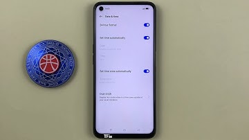 Dual clock lock screen, home screen on Realme 9i Android 12