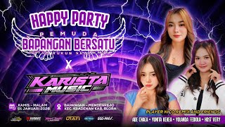 🔴LIVE NEW KARISTA MUSIC - HAPPY PARTY *PEMUDA BAPANGAN BERSATU* Ds.MENDENREJO - NJAYA AUDIO