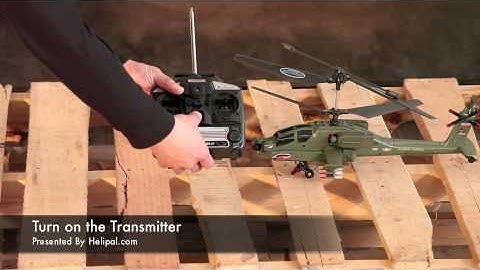 Helipal.com - Syma S023G Apache Helicopter with Gyro Test Flight 01