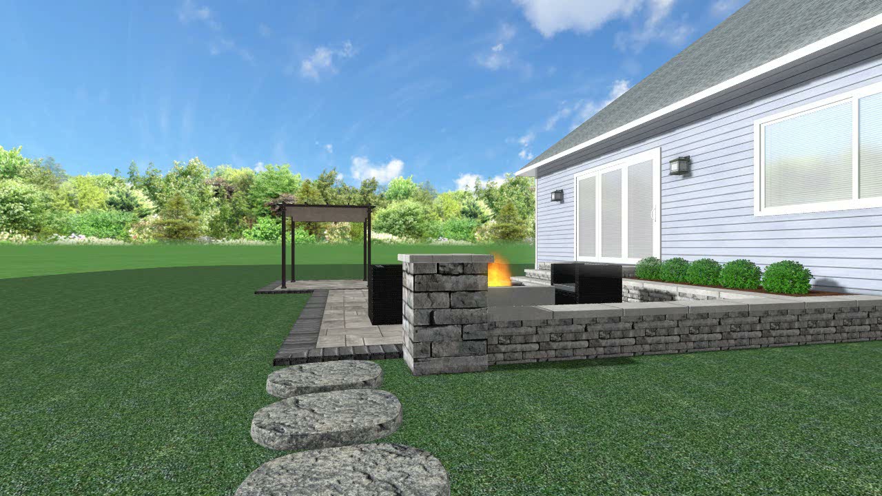 Odd Jobs LLC - Landscape Design West Bloomfield, Michigan - Brick Pavers, Pergola, Unilock Patio