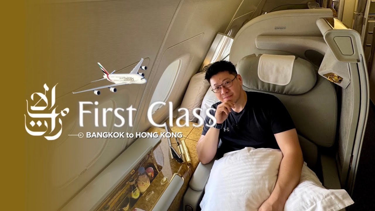 I tried the CHEAPEST EMIRATES A380 FIRST CLASS😱✨! - BANGKOK 🇹🇭 to HONG KONG 🇭🇰 EK384