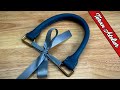 How to Make Rolled Leather Bag Handles (Free PDF Pattern)