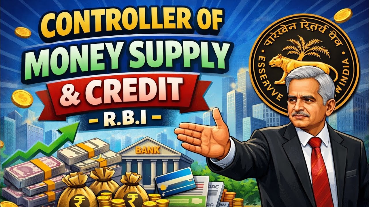 Controller of money supply and credit reserve Bank of India, who is the controller of money supply 