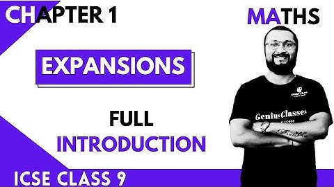 EXPENSIONS  INTRODUCTION ICSE 9| ML AGGARWAL FULL EXERCISE DONE