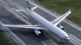 Cathay Pacific Flight 780 - Landing Animation