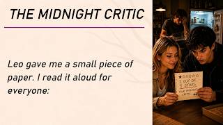 The Midnight Critic | English Mystery Story | A2 Listening Practice