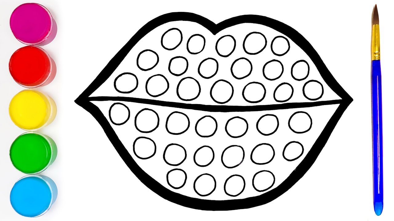 Рисуем Поп Ит Губы | Как нарисовать губы и звезду