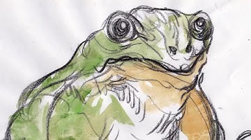 #Drawing #frogs Timelapse Becoming Animation | Biomechanical Surreal Process Archive