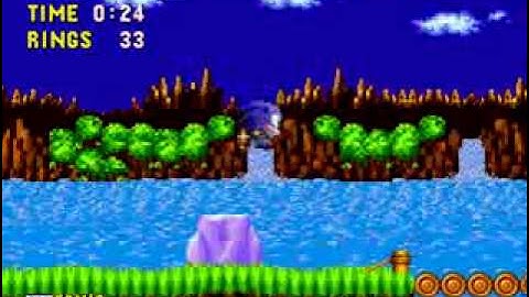 Sonic The Hedgehog (100%) Walkthrough - #001 - Green Hill Zone Act 1