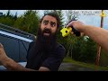 Drunk Man Acts Dumb When Police Wake Him Up