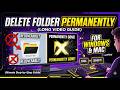 How to Create &amp; Permanently Delete a Folder on Computer  Windows &amp; Mac Beginner Tutorial