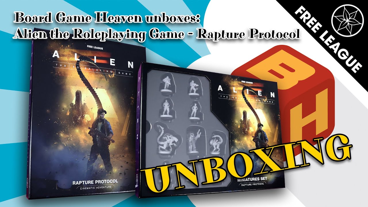 Распаковка Board Game Heaven 254: Alien RPG Rapture Protocol & Miniatures Set (Free League)