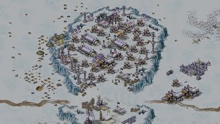 Red Alert 2 -- Extra hard AI - 7 vs 1 - permafrost circus Map - America