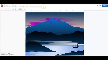Google Drawing Gradient Landscape Tutorial