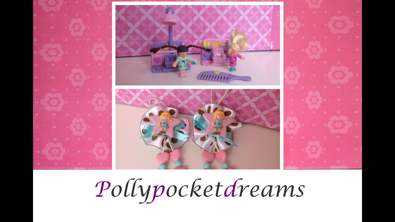 100% complete ✨ Vintage Polly Pockt Comb 'n Curl Salon 1995 💇🏼💕 + extra Hair Ties