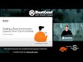 Wojciech Kargul: "Scaling a Rust Community: Lessons from the Frontlines" | RustConf 2025
