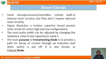 ESD UNIT 3 LECTURE 4_Reset Circuit