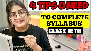 CLASS 12 | Complete Syllabus Before This Year Ends | Class 12th Board Exams 2026 #class12 