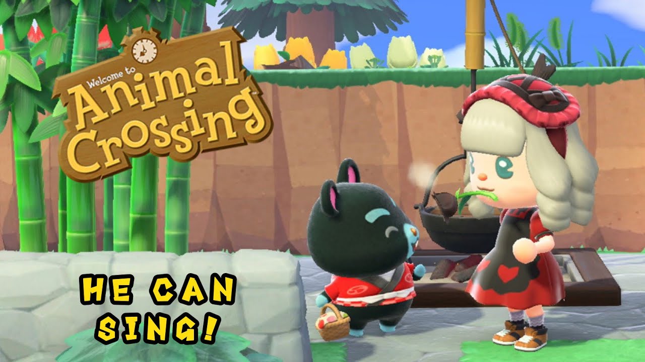 HAMPHREY SINGING K.K. SLIDER SONG (Animal Crossing New Horizons: ACNH) -  YouTube