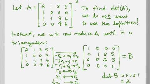 Reduction to Triangular Form