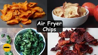 4 types of airfryer chips recipes/healthy chips recipes for air fryer/easy air fryer chips recipes