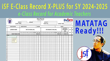 Automated E-Class Record for Academic Teachers in SY 2024-2025