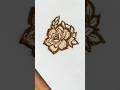 easy to make❤️beautiful rose flower। mehndi design tutorial। #mehndidesign #shortsfeed #heenamehndi