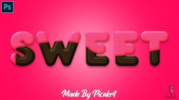 Photoshop tutorial | chocolate text effect